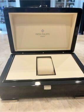 Patek Philippe dark brown and Cream Watch Box
